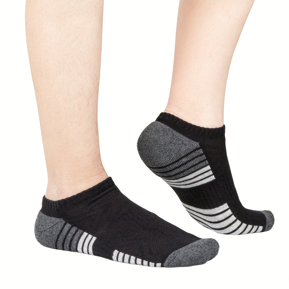 6 Pairs Cushioned No Show Ankle Socks