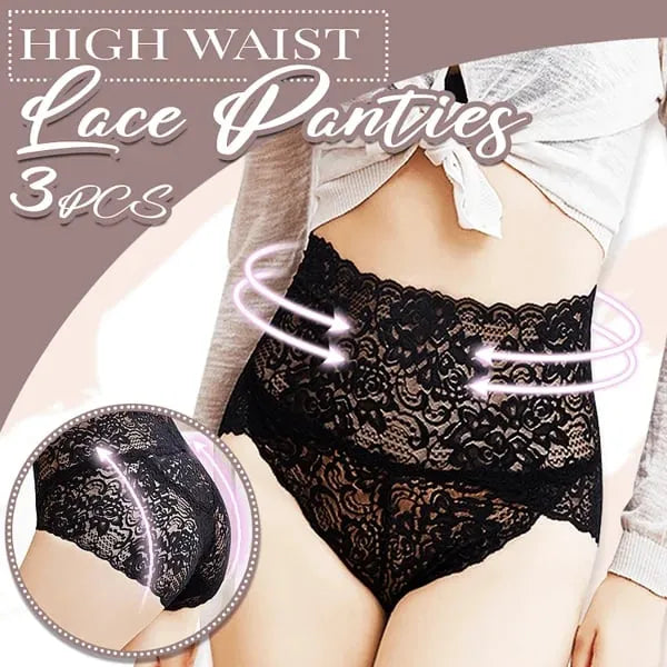 High Waist Pretty Lace Panties