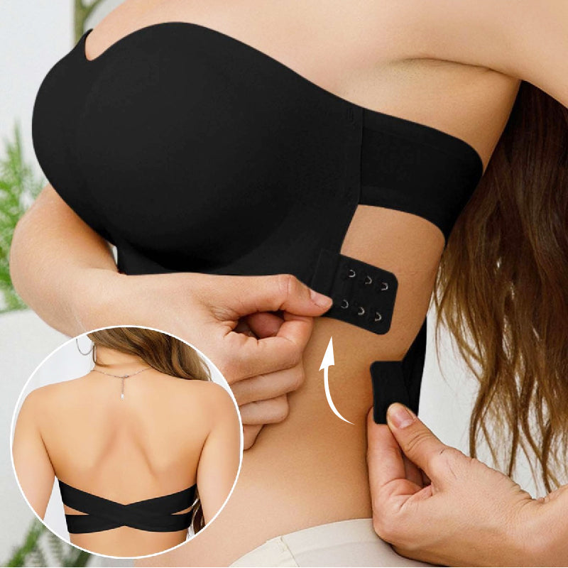 [LAST DAY - BUY 1 GET 1 FREE] - Strapless Wireless Bra with Crossover Side Closure